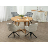 Cora Home Living Brewster Pine Wood Dining Table