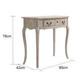Cora Home Living Louis XV Dresser / Desk in Wash White