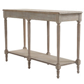 Cora Home Living Louis XVI Hallway Table in Wash White