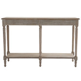 Cora Home Living Louis XVI Hallway Table in Wash White