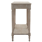 Cora Home Living Louis XVI Hallway Table in Wash White