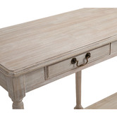 Cora Home Living Louis XVI Hallway Table in Wash White