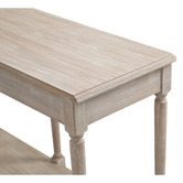 Cora Home Living Louis XVI Hallway Table in Wash White