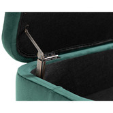Cora Home Living Gilliam Velvet Storage Ottoman Bench