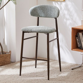 Cora Home Living 74cm Alexir Boucle Bar Stools