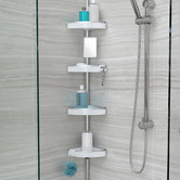 Waygrove Bathware 4 Tier HiRISE Shower Caddy with Mirror