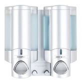 Waygrove Bathware Satin Silver Aviva 300ml Double Soap Dispenser