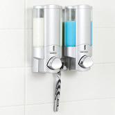 Waygrove Bathware Satin Silver Aviva 300ml Double Soap Dispenser