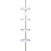 Waygrove Bathware 4 Tier HiRISE Shower Caddy with Mirror