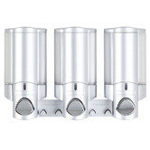 Waygrove Bathware Satin Silver Aviva 300ml Triple Soap Dispenser
