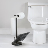 Waygrove Bathware Black Toilet Roll Holder