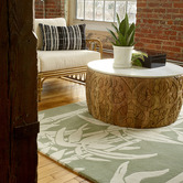Florence Broadhurst Japanese Bamboo Jade Hand-Tufted Wool Rug