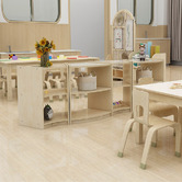 My Zen Home Jooyes Kids' Open Back Curved Shelving Units