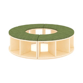 My Zen Home Jooyes Kids' Round Bench &amp; Storage