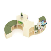 My Zen Home Jooyes Kids' S-Shaped Bench &amp; Storage