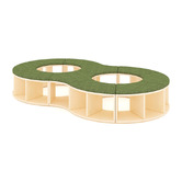My Zen Home Jooyes Kids' Figure-of-8 Bench &amp; Storage