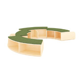 My Zen Home Jooyes Kids' Arched Bench &amp; Storage