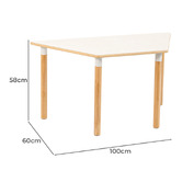 My Zen Home Jooyes Kids' Trapezoid Table