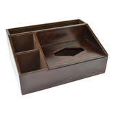 Kundra Genuine Leather Desk Organiser