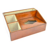 Kundra Genuine Leather Desk Organiser