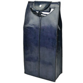 Kundra Blue Novellino Leather Double Wine Carrier