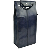 Kundra Blue Novellino Leather Double Wine Carrier