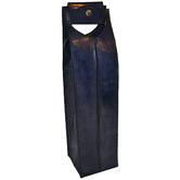 Kundra Blue Novellino Leather Single Wine Carrier