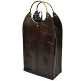 Kundra Mondavi Leather Double Wine Holder