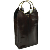 Kundra Mondavi Leather Double Wine Holder
