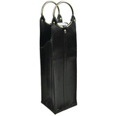 Kundra Mondavi Leather Single Wine Carrier