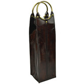 Kundra Mondavi Leather Single Wine Carrier