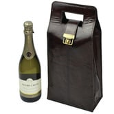 Kundra Musigny Leather Double Wine Carrier