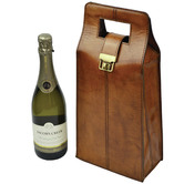Kundra Musigny Leather Double Wine Carrier