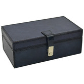 Kundra Blue Ipsy Leather Accessories Box
