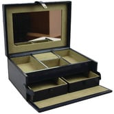 Kundra Blue Pandora Leather Jewellery Box