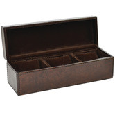 Kundra Blancpain 3 Slot Leather Watch Box