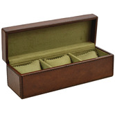 Kundra Blancpain 3 Slot Leather Watch Box
