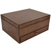 Kundra Chaumet 10 Slot Leather Watch Holder &amp; Jewellery Drawer