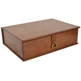 Kundra Leather Document Box with Stirrup