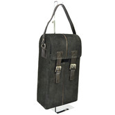 Kundra Toshka Leather Double Wine Bottle Holder