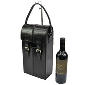 Kundra Turkana Leather Double Wine Bottle Holder