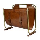Kundra Buffalo Leather Magazine Stand