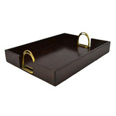 Kundra Buffalo Leather Tray with Stirrup
