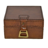 Kundra Buffalo Leather Pin Holder with Stirrup