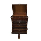 Kundra Dark Leather 6 Rack Jewellery Box