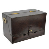 Kundra Dark Leather Stationery Box