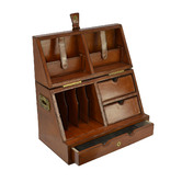 Kundra Tan Leather Stationery Box