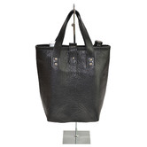 Kundra Black Cow Leather Double Wine Holder