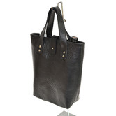 Kundra Black Cow Leather Double Wine Holder