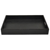 Kundra Black 44cm Buffalo Leather Tray